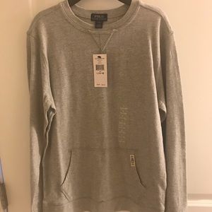NWT Boys Gray RL Polo Sweatshirt